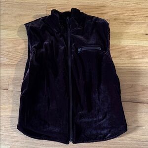 Men's Dark Brown reversible Velvet Vest
